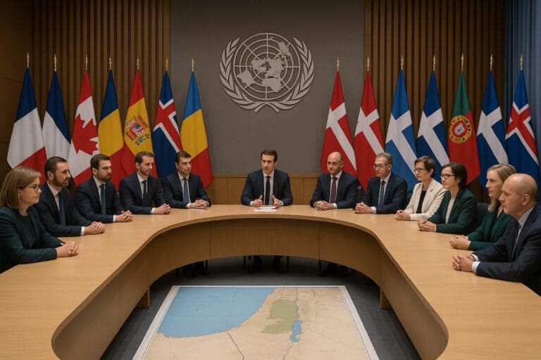 Lire la suite à propos de l’article Reconnaissance de la Palestine : la France et 14 pays appellent à un sursaut diplomatique mondial