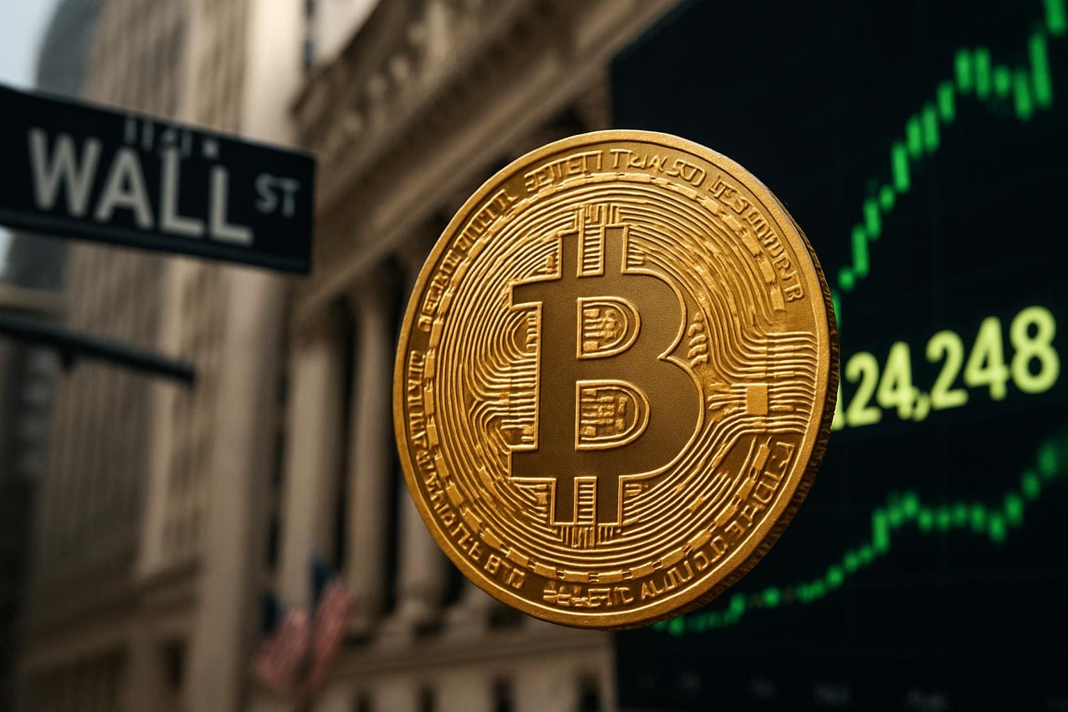 You are currently viewing Bitcoins : un nouveau record historique porté par Wall Street et la réglementation américaine