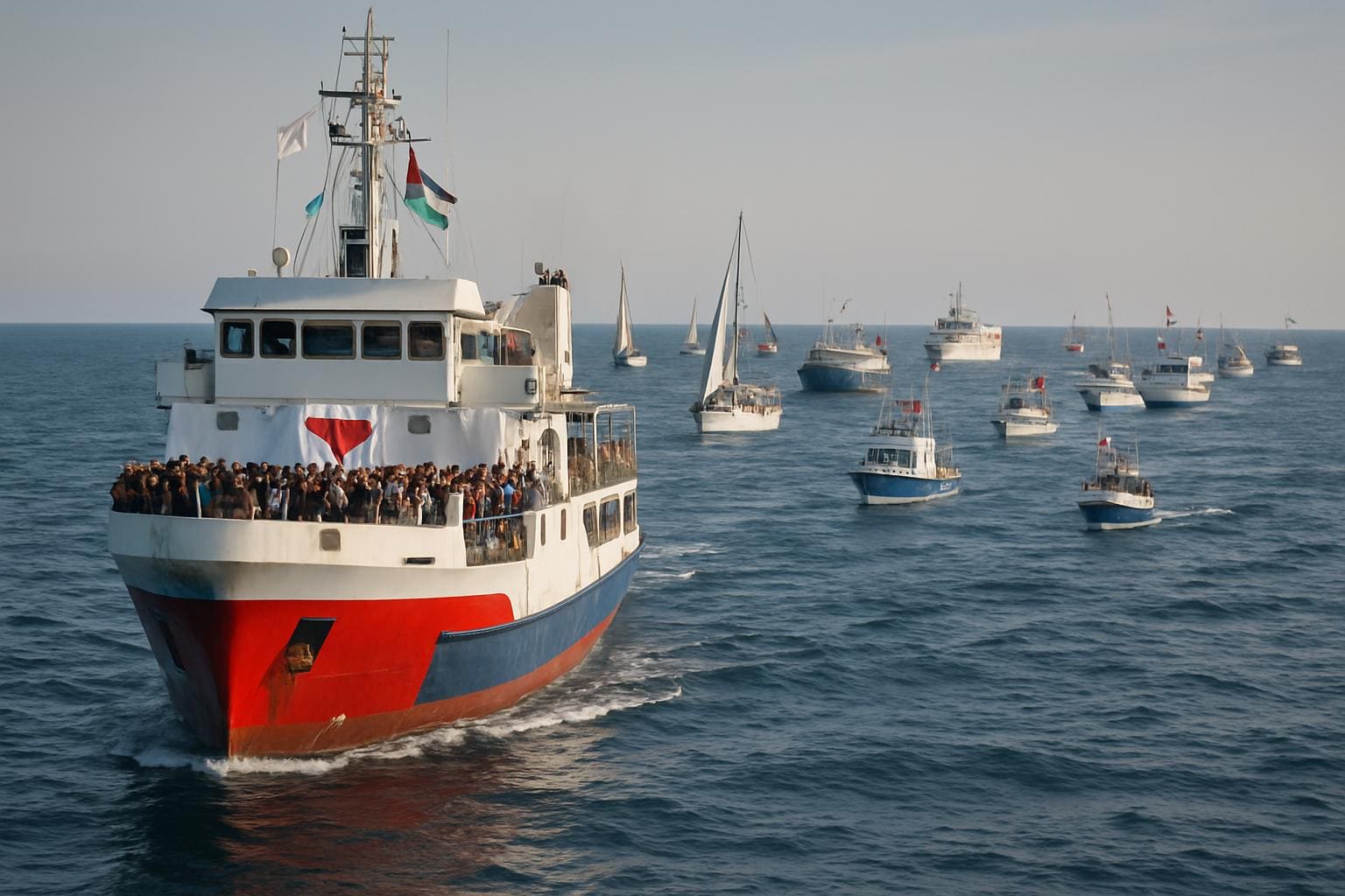 You are currently viewing Global Sumud Flotilla : une armada citoyenne veut briser le blocus de Gaza
