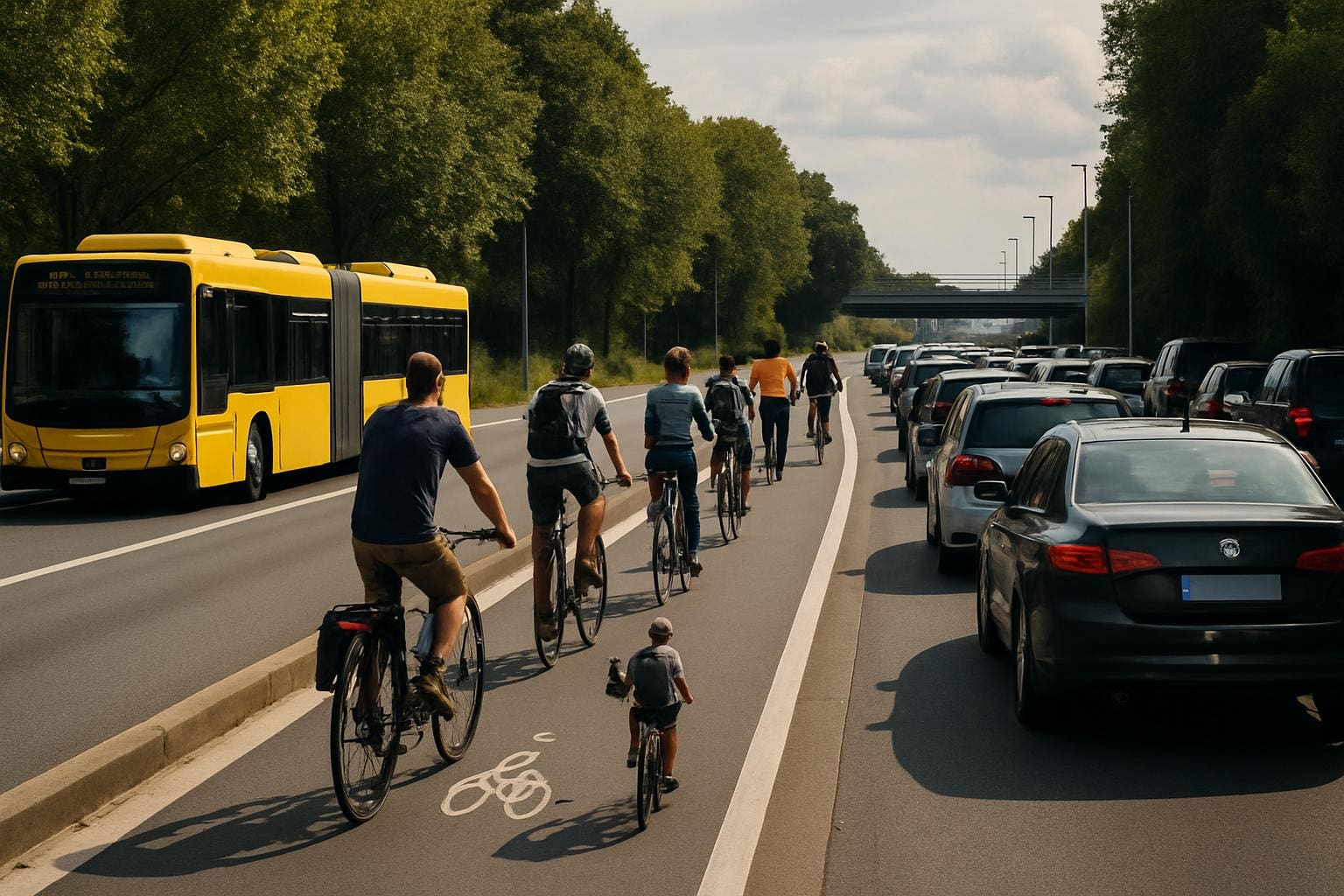 You are currently viewing Écologie : Un rapport soutenu par la SNCF propose une réduction drastique de la place de la voiture
