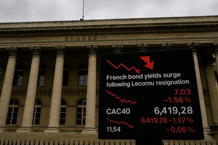Lire la suite à propos de l’article Crise politique : les taux d’emprunt français s’envolent après la démission surprise de Sébastien Lecornu