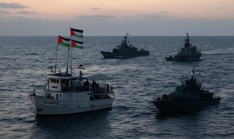 Lire la suite à propos de l’article Gaza : le dernier navire de la flottille Global Sumud intercepté par la marine israélienne