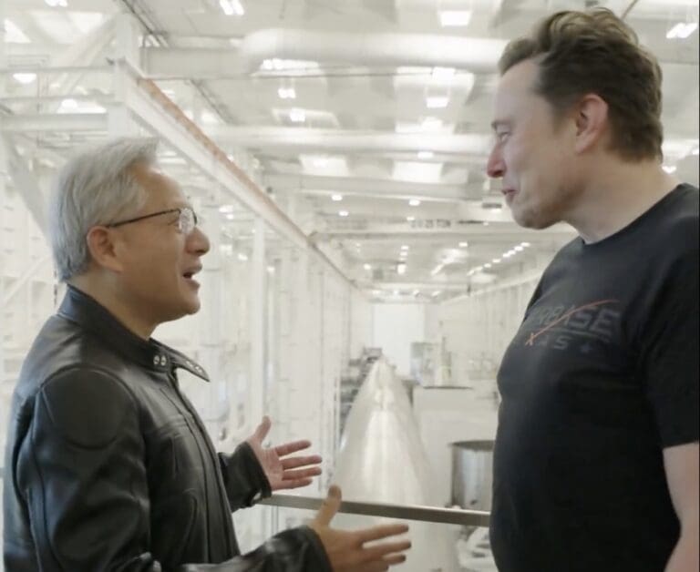 Lire la suite à propos de l’article NVIDIA DGX Spark : Jensen Huang remet à Elon Musk le premier supercalculateur IA miniature de nouvelle génération