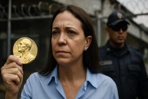 Lire la suite à propos de l’article Venezuela : le Nobel de la paix de María Corina Machado célébré dans le silence