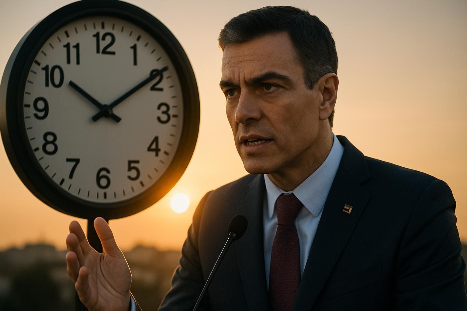 You are currently viewing Changement d’heure : Pedro Sánchez relance un vieux débat européen pour séduire les Espagnols