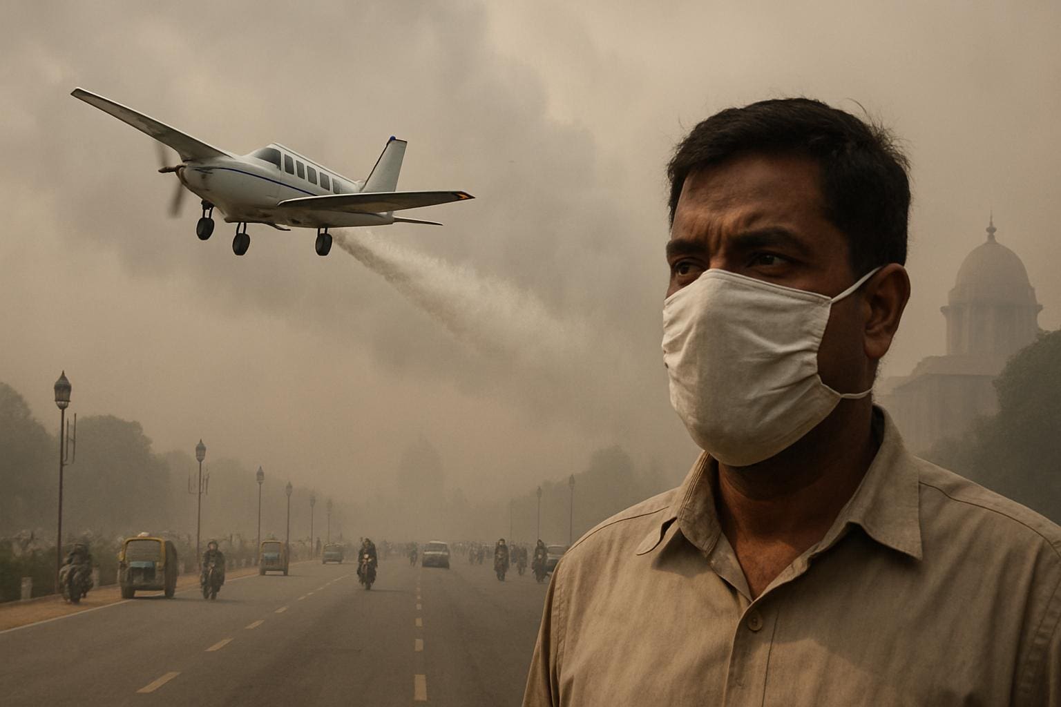 You are currently viewing Inde : New Delhi tente la pluie artificielle pour lutter contre la pollution