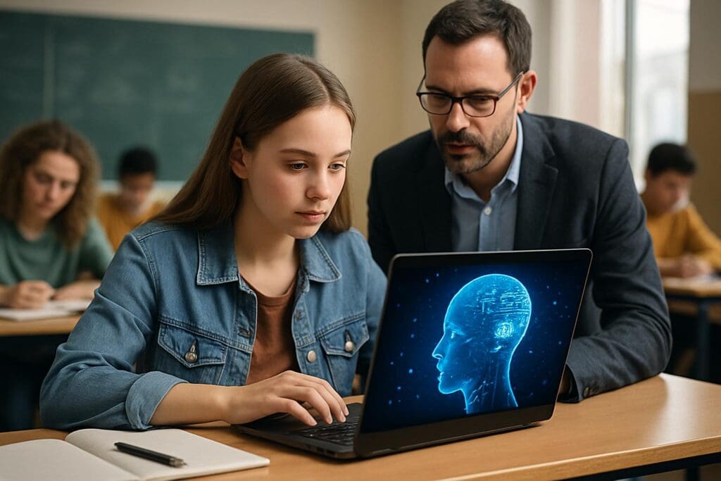 Cette image a été générée à l'aide d'une intelligence artificielle. Elle ne constitue pas une photographie réelle de la scène ou de la personne représentée. ​