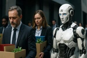 Lire la suite à propos de l’article Travail et IA : Amazon, UPS, Salesforce… les licenciements “au nom de l’IA” masquent une réalité économique plus profonde