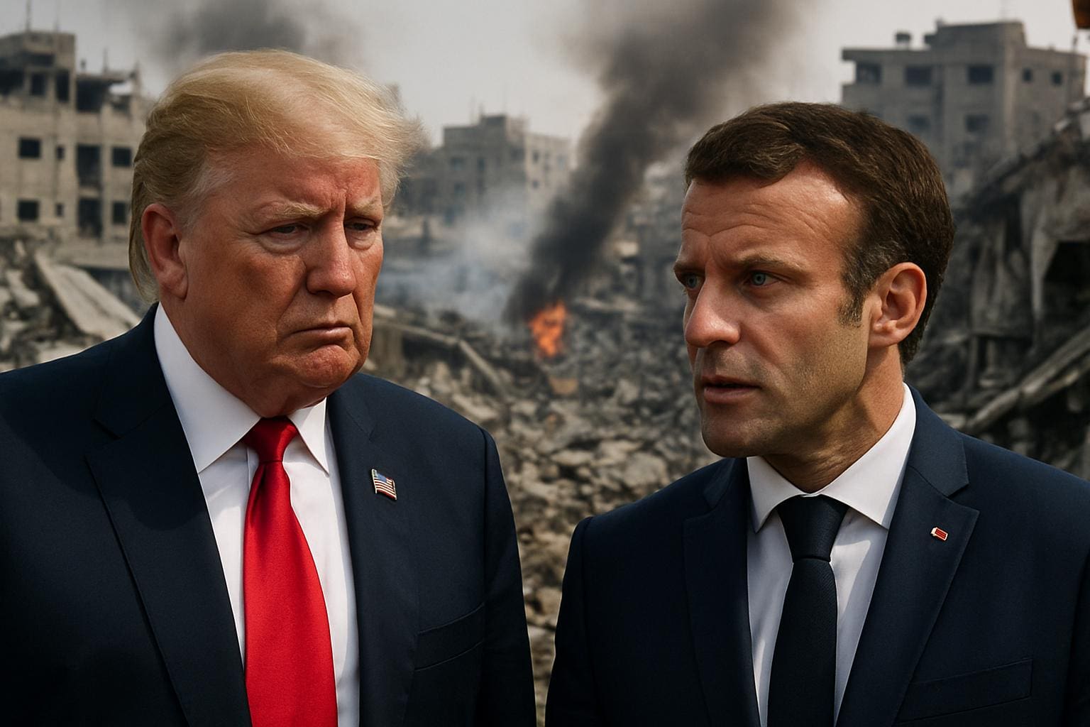You are currently viewing Comment Emmanuel Macron a inspiré le plan de paix américain pour Gaza