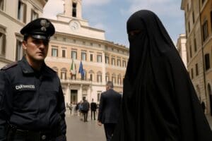 Lire la suite à propos de l’article Italie : le parti de Giorgia Meloni veut interdire le voile intégral et renforcer le contrôle des lieux de culte