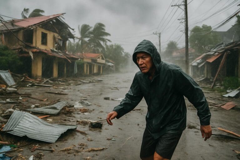 Lire la suite à propos de l’article Typhon Kalmaegi : après les Philippines, le Vietnam durement touché par la tempête tropicale