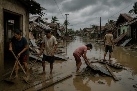 Lire la suite à propos de l’article Philippines : plus de 140 morts et 127 disparus après le passage dévastateur du typhon Kalmaegi