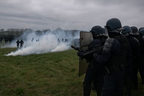 You are currently viewing Sainte-Soline : des gendarmes de Sathonay-Camp accusés de propos violents révélés par des vidéos