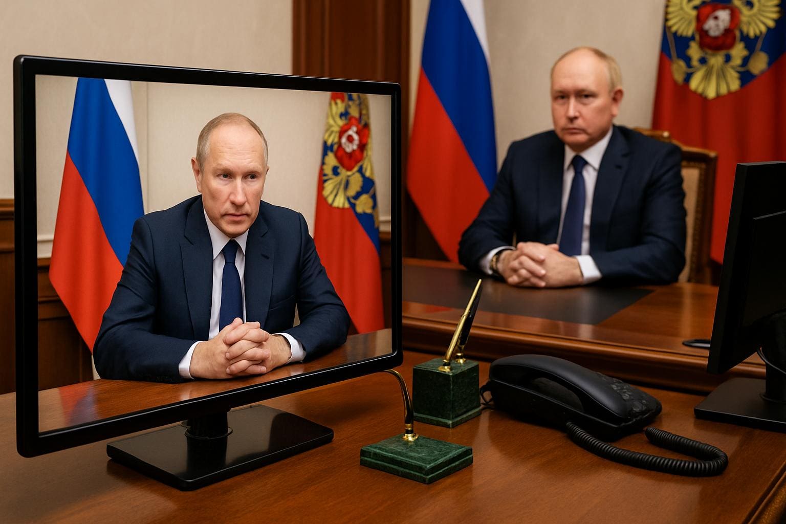 You are currently viewing Russie : bureaux clonés et faux directs, les méthodes du Kremlin pour masquer les déplacements de Vladimir Poutine