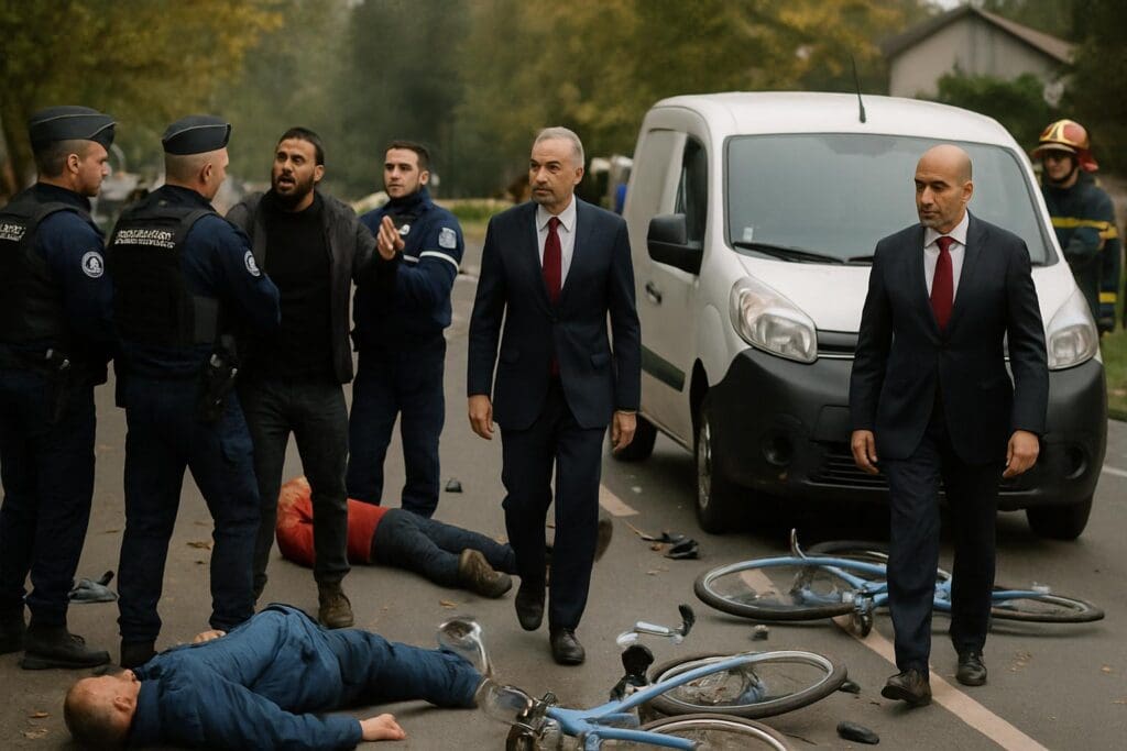 Cette image a été générée à l'aide d'une intelligence artificielle. Elle ne constitue pas une photographie réelle de la scène ou de la personne représentée. ​