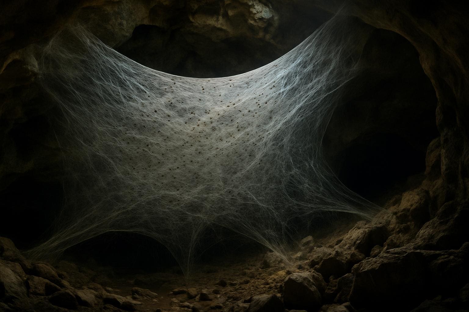 You are currently viewing Toile d&rsquo;araignée géante : dans le noir total, deux espèces ennemies choisissent la coopération