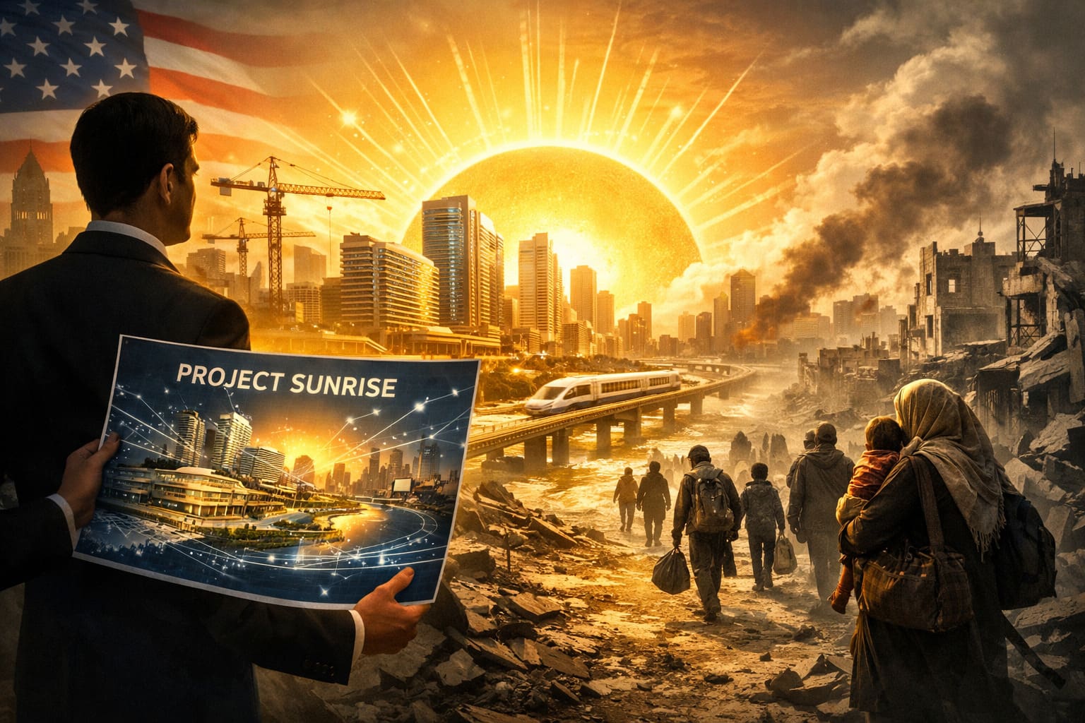 You are currently viewing Gaza : le “Project Sunrise”, le plan américain à 112 milliards pour transformer l’enclave en Riviera futuriste