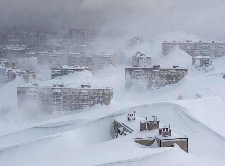 Lire la suite à propos de l’article Russie : Tempête de neige historique au Kamtchatka 
