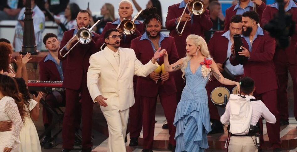 Bad Bunny et Lady Gaga. Image : capture d'écran. 