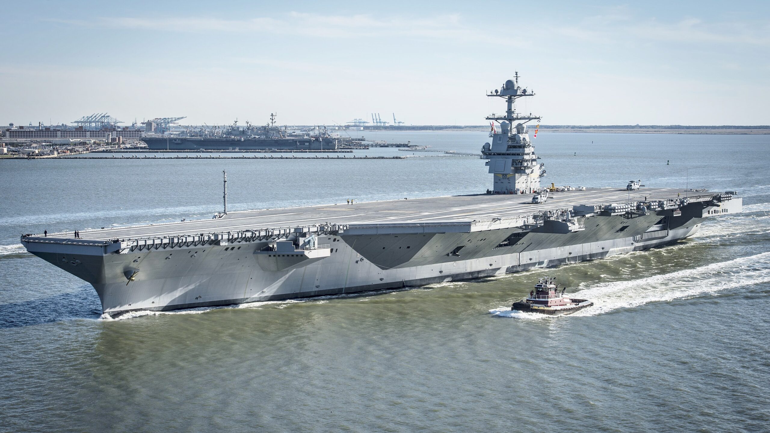 L'USS Gerald R. Ford. Photo : @Mass Communication Specialist 2nd Class Ridge /U.S. Navy 