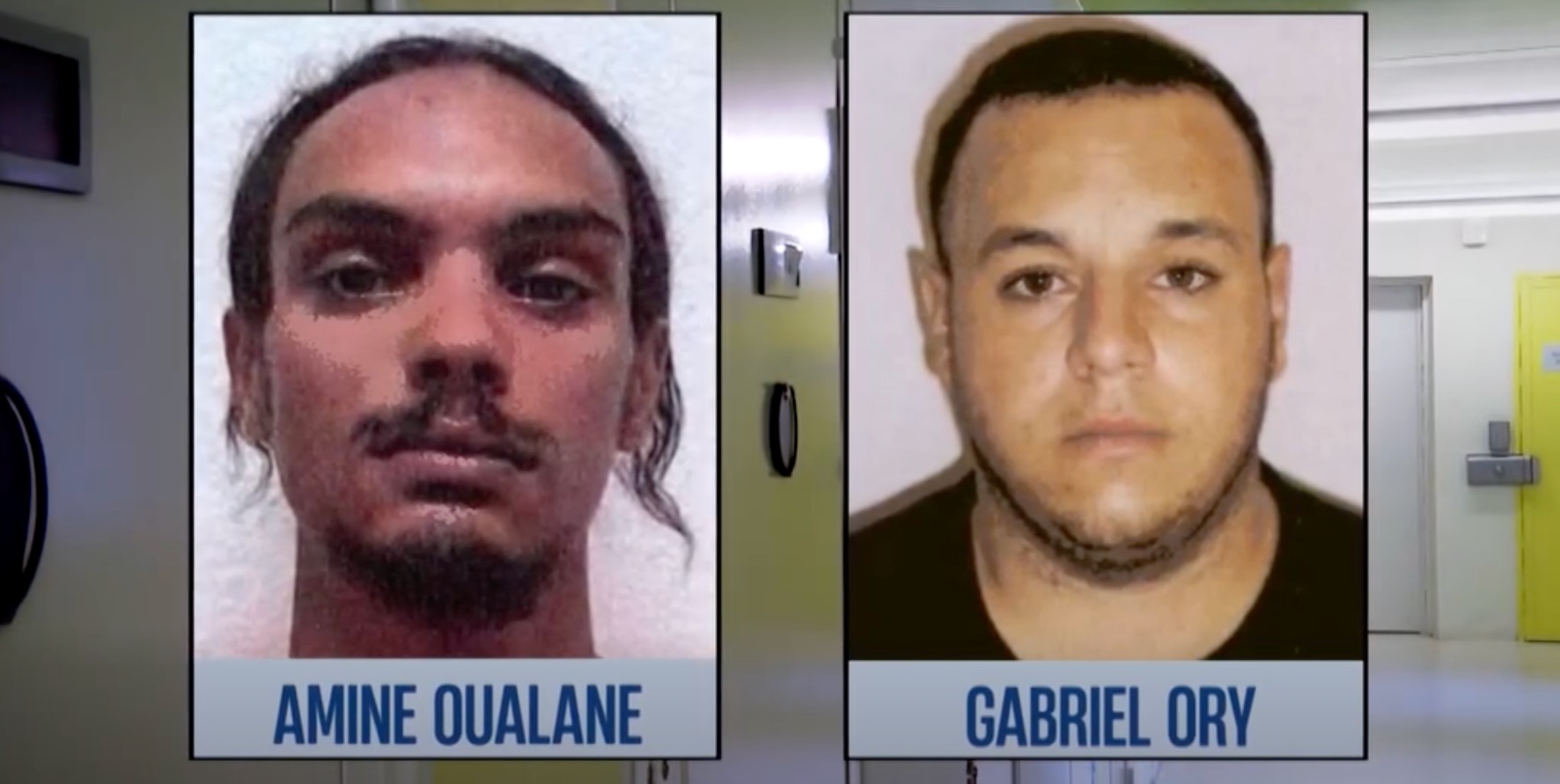Amine Oualane et Gabriel Ory. Photo : Capture d'écran de M6 Info