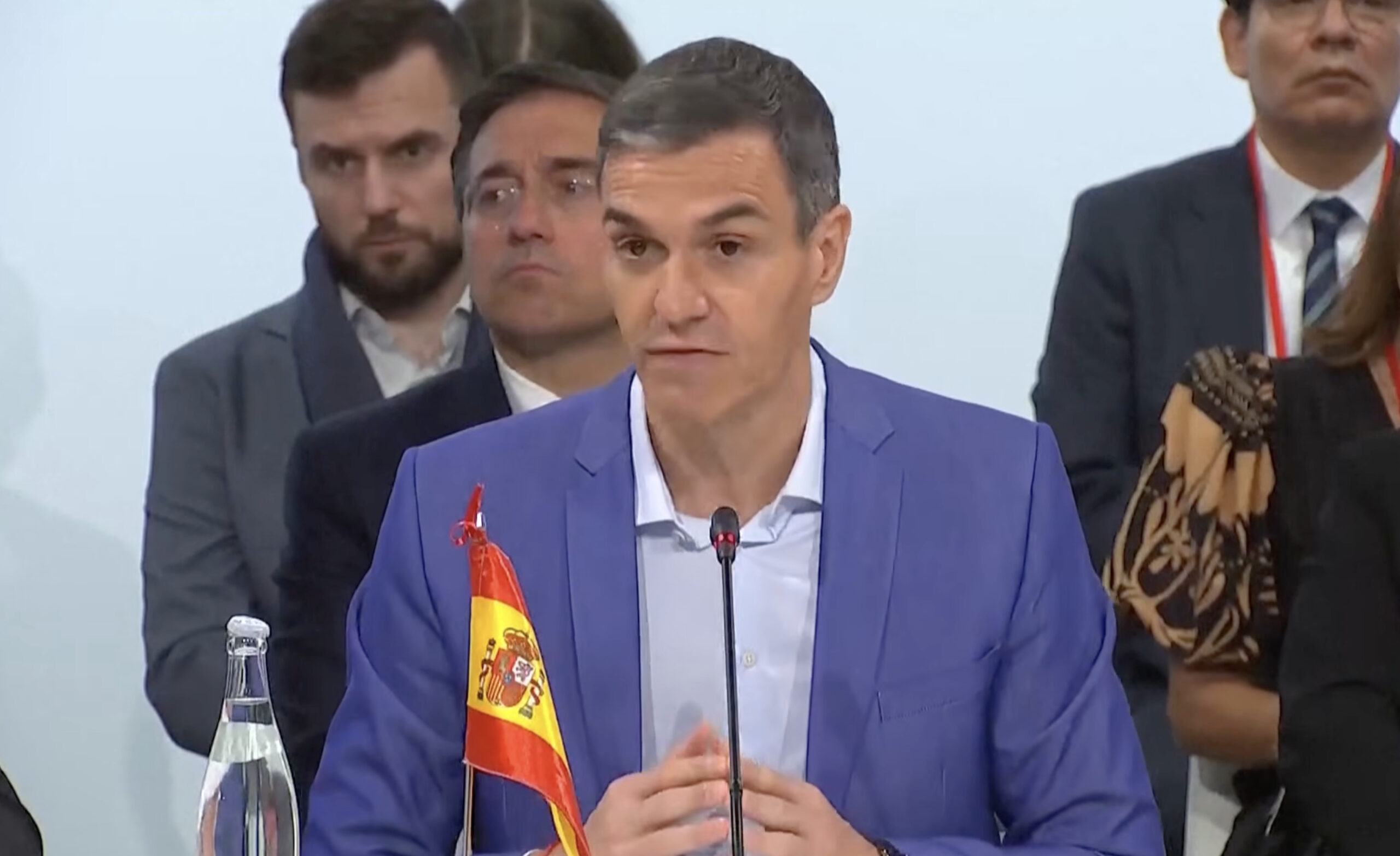 Pedro Sánchez, Président du gouvernement d'Espagne. Photo : Capture d'écran de France 24.