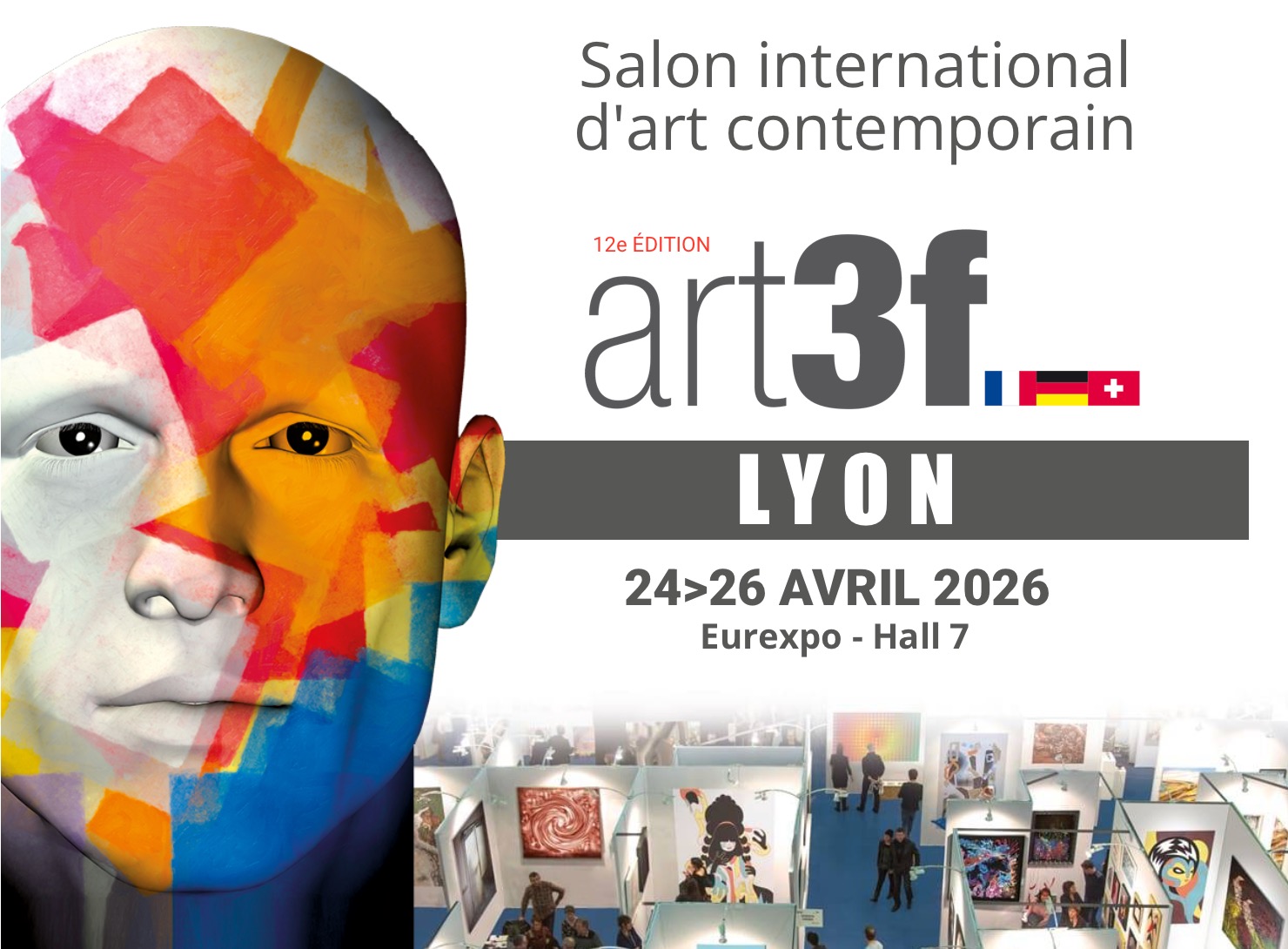 Salon art3f à Lyon. 