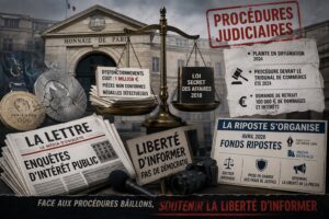 Lire la suite à propos de l’article Secret des affaires : une loi de 2018 accusée de menacer la liberté de la presse