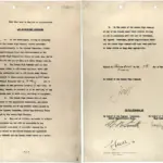Document officiel de la capitulation de l'Allemagne nazie du 8 mai 1945