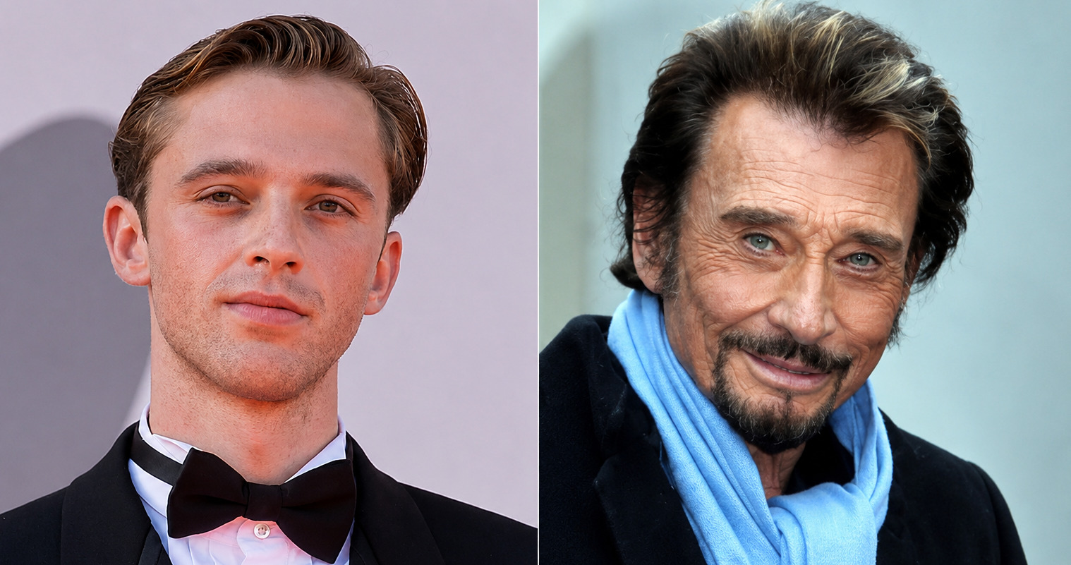 Benjamin Voisin et Johnny Halliday. Photos : @LucaFazPhoto et @Georges Biard