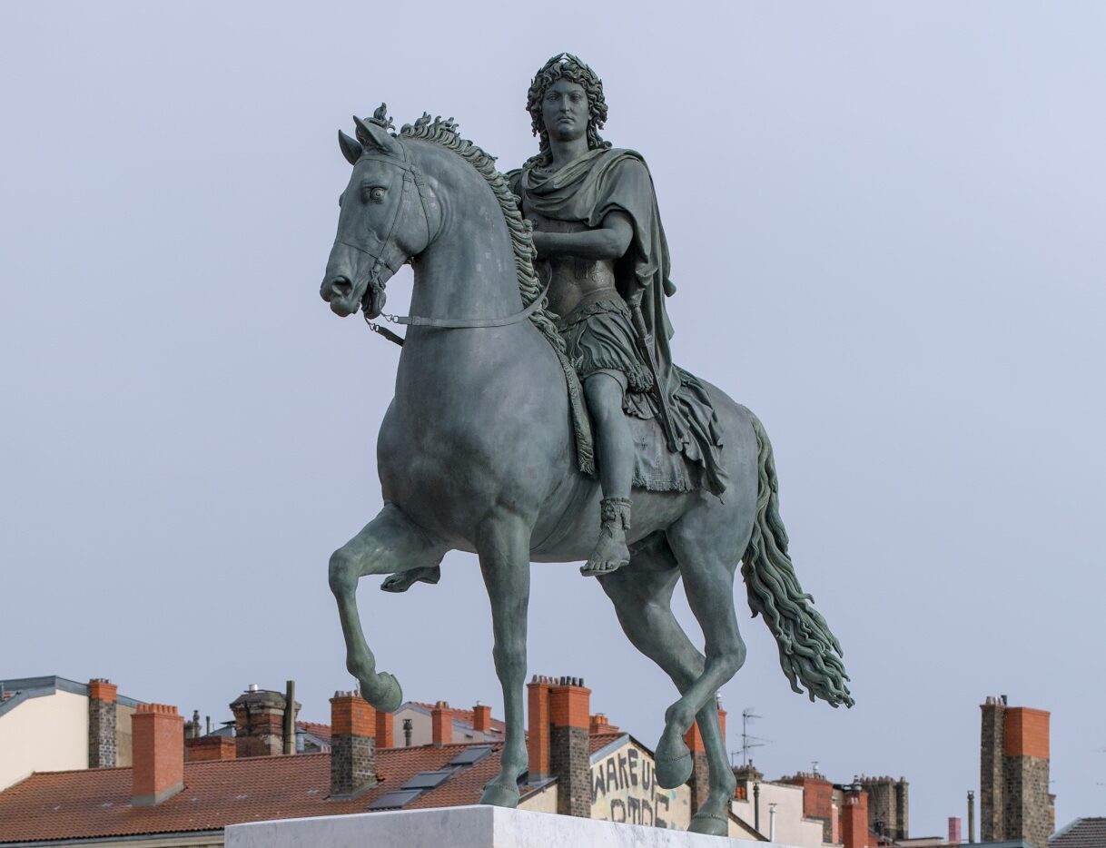 statue équestre de Louis XIV. Photo : François-Frédéric Lemot — Romainbehar