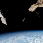 Un satellite en orbite autour de la Terre