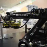 Robot industriel d'assemblage illustrant l'IA industrielle à Hannover Messe 2026