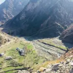 Frontière entre l'Inde et le Pakistan vue depuis le Cachemire