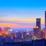 Skyline de Taipei, capitale de Taïwan