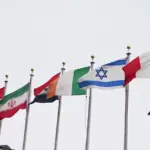 Drapeaux des États-Unis et de l'Iran