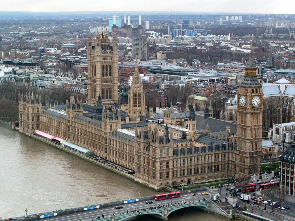 Le Palais de Westminster, siege du Parlement britannique, a Londres