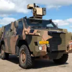 Vehicule blinde Bushmaster 4x4 produit par Thales