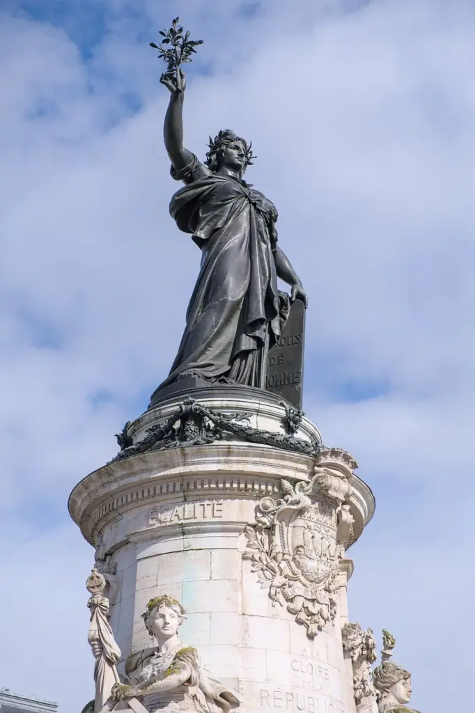 La statue de la place de la République à Paris