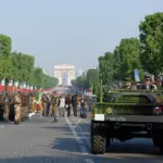 Defile militaire du 14 juillet sur les Champs-Elysees
