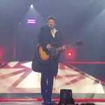 Le chanteur Patrick Bruel en concert