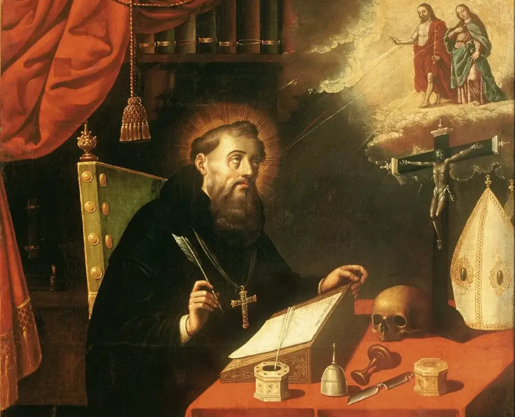 Portrait de saint Augustin par Antonio Rodriguez