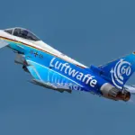 Un avion de combat européen en vol