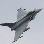 Eurofighter Typhoon de la Luftwaffe allemande en vol