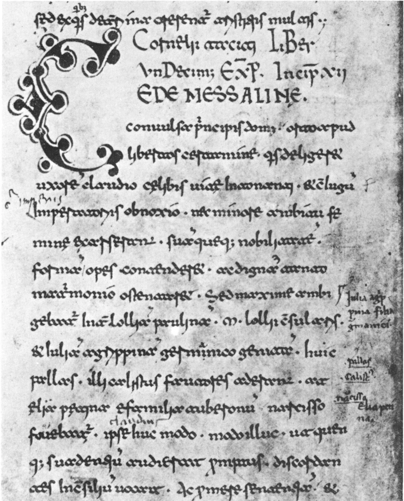 Manuscrit des Annales de Tacite, Florence, Bibliotheca Medicea Laurenziana