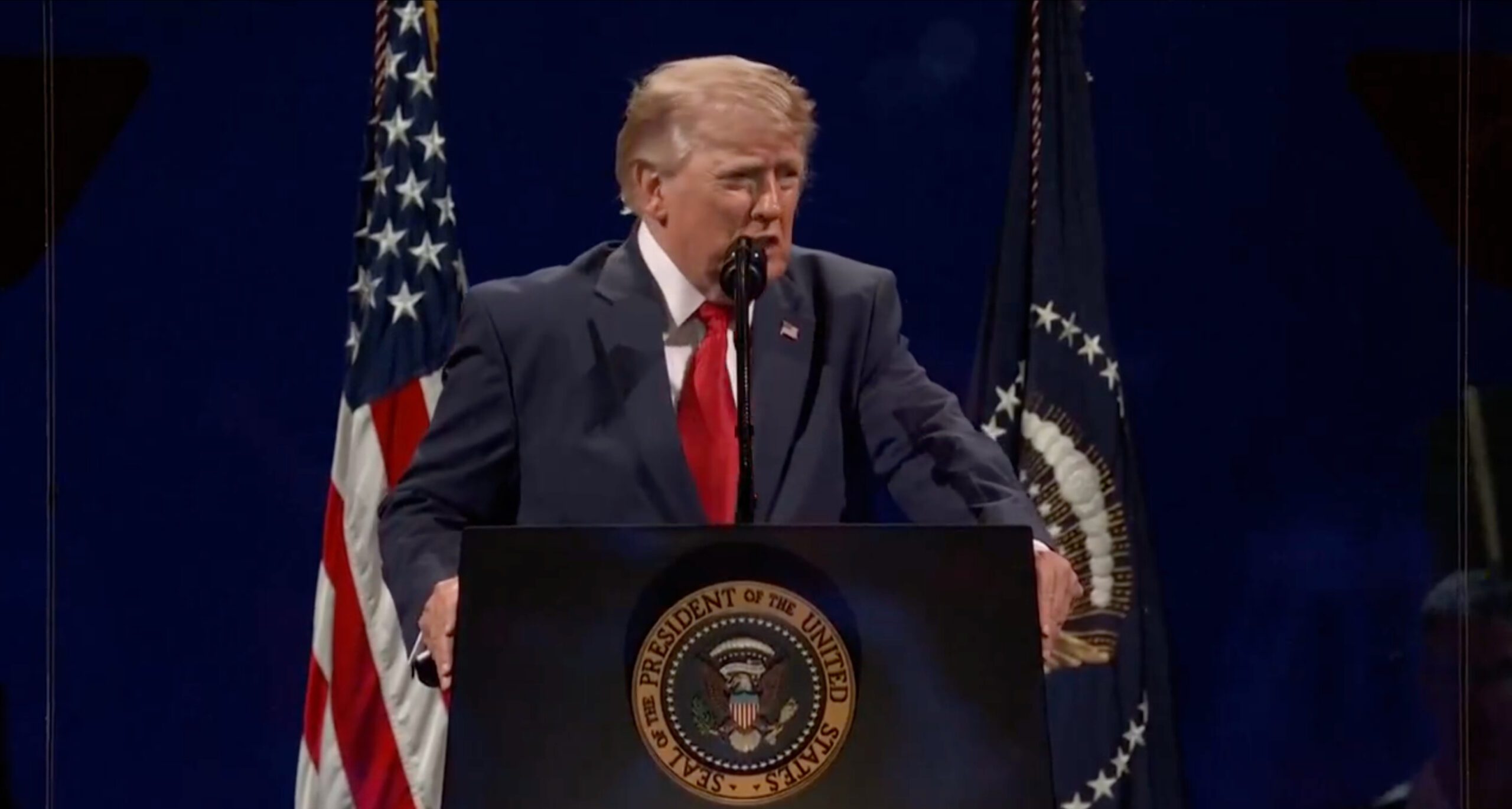 Donald Trump. Image : capture d'écran réseaux sociaux