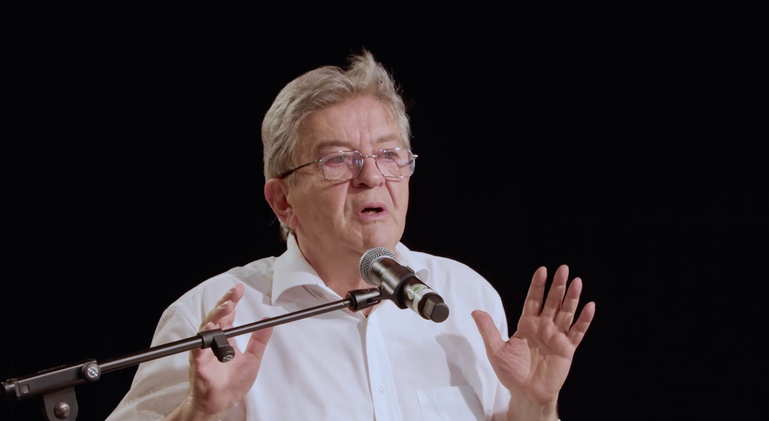 Jean-Luc Mélenchon. Image : Capture d'écran compte X de Jean-Luc Mélenchon. 