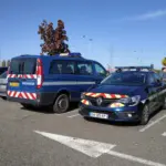 Vehicules de la gendarmerie nationale francaise