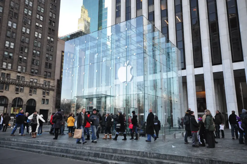 Un Apple Store, vitrine de la marque à la pomme
