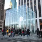 Un Apple Store, vitrine de la marque à la pomme